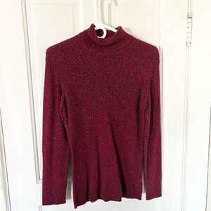 Liz Claiborne Maroon Knit Sweater